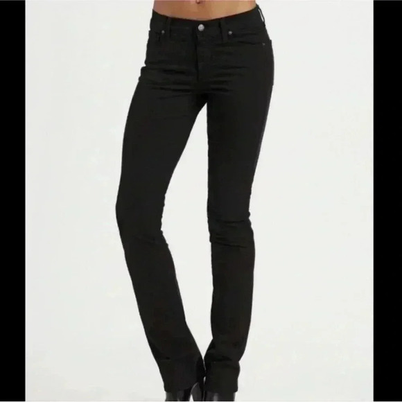 Citizens of Humanity Elson Medium Rise Straight Leg Jeans Black Size 30 - Picture 2 of 10